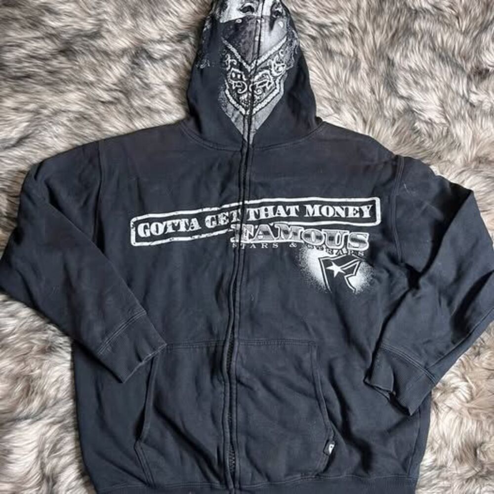Vintage Famous Stars & Straps full zip hoodie